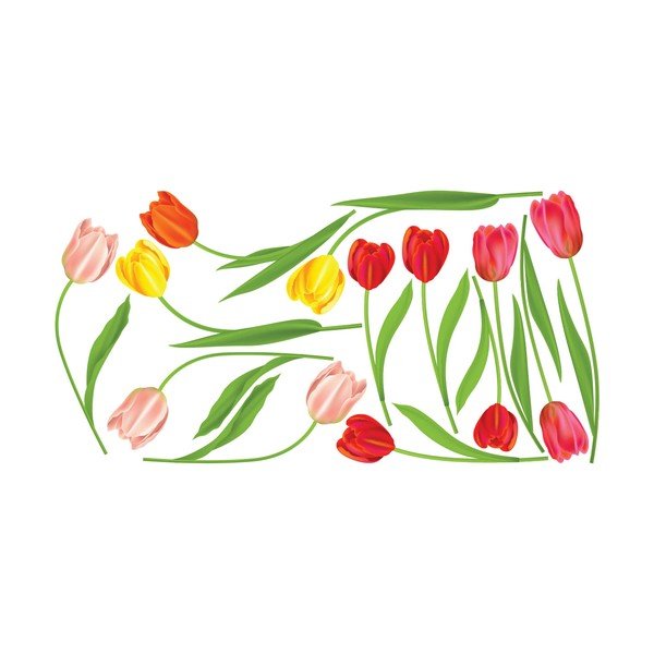 Set di adesivi murali Wild Tulips - Ambiance-image-2