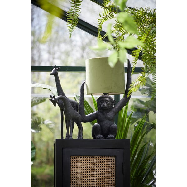 Lampada da tavolo verde-nera (altezza 51 cm) Monkey - Light & Living-image-1