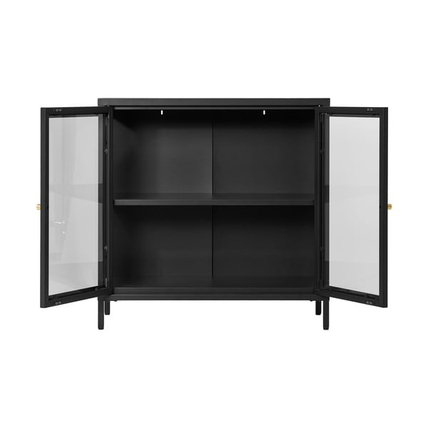 Vetrina in metallo nero 80x80 cm Dalby - House Nordic-image-3