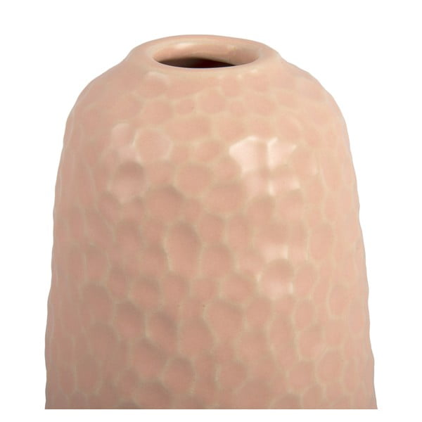Vaso in ceramica rosa scolpito, altezza 18,5 cm - PT LIVING-image-3