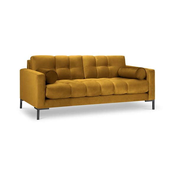 Divano in velluto giallo Bali - Cosmopolitan Design-image-2