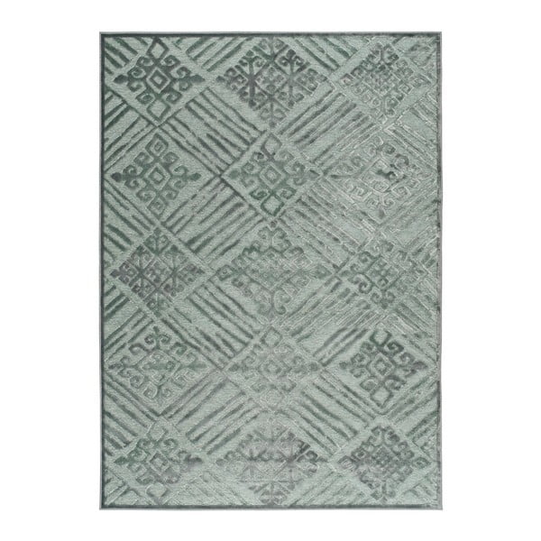 Tappeto grigio e verde Soho, 160 x 230 cm - Universal