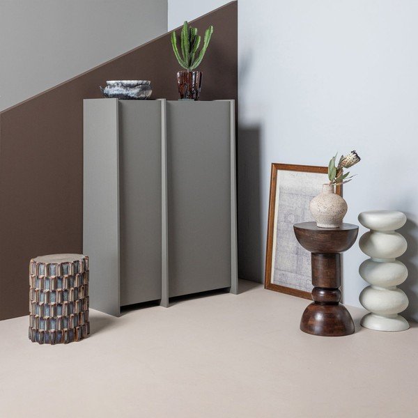 Tavolino rotondo in ceramica ø 35 cm Axu – WOOOD-image-2