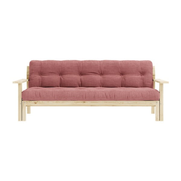 Divano letto in velluto a coste rosa 218 cm Unwind - Karup Design
