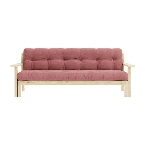 Divano letto in velluto a coste rosa 218 cm Unwind - Karup Design