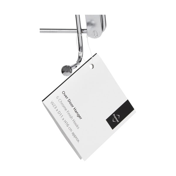 Appendiabiti in metallo argentato 11 cm Chrome - Premier Housewares-image-2