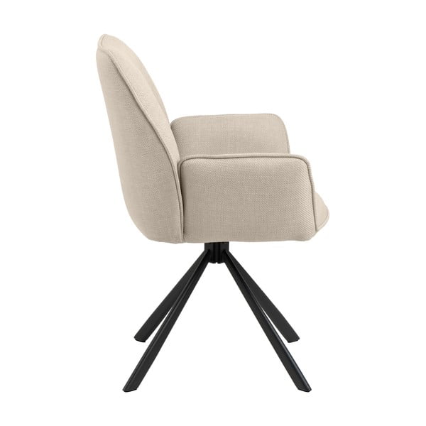 Set di sedie da pranzo beige in imbottito con braccioli 2 pz Glenda – Actona-image-3