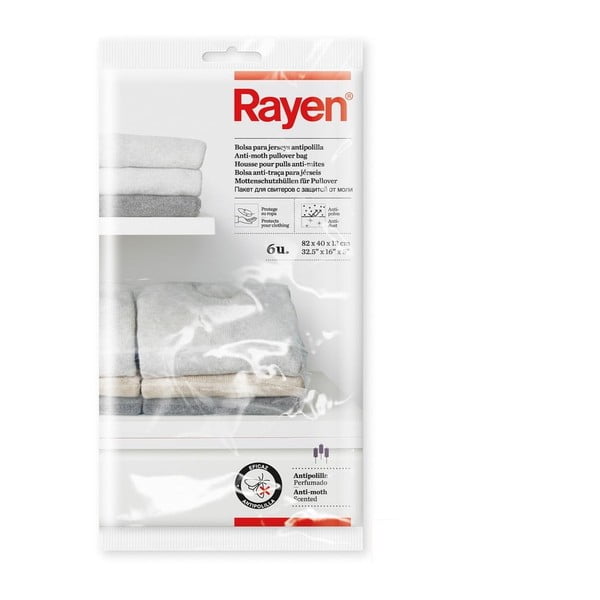 Confezione protettiva in plastica per abiti in set da 6 - Rayen