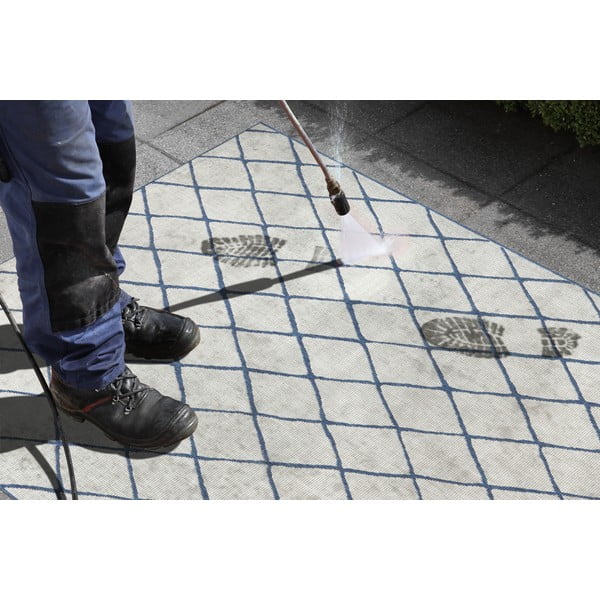 Tappeto da esterno blu e crema , 120 x 170 cm Malaga - NORTHRUGS-image-1