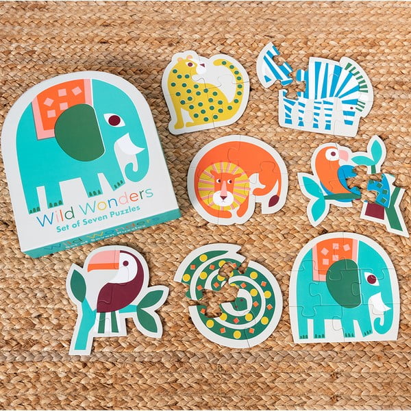 Set di 7 puzzle Wild Wonders - Rex London-image-1