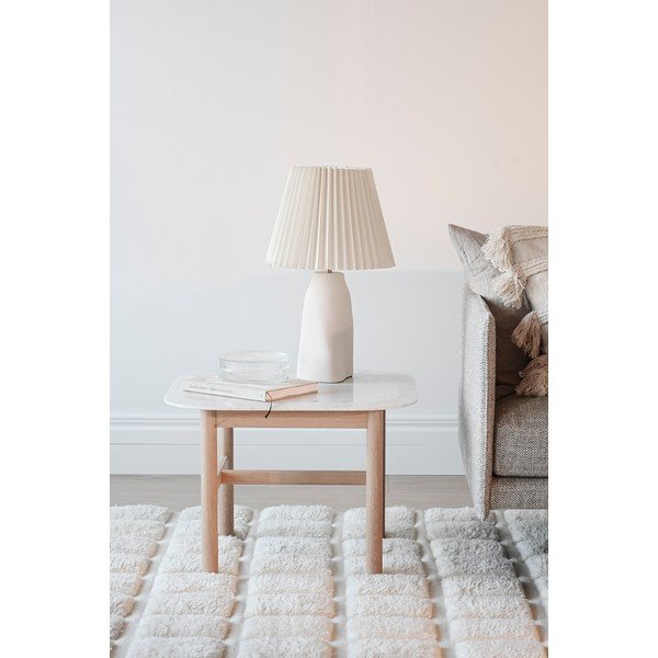 Tavolino in marmo bianco 135x62 cm Hammond - Rowico-image-1