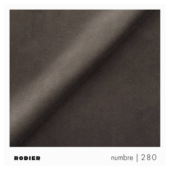 Divano angolare grigio tortora allungabile e con contenitore (con penisola a destra e chaise lounge) rivestito in velluto Rene – Rodier-image-4