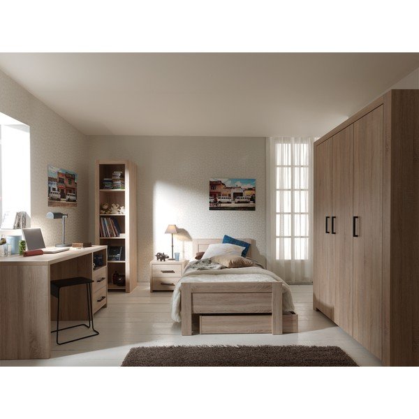 Scrivania marrone, lunghezza 66 cm Aline - Vipack-image-1