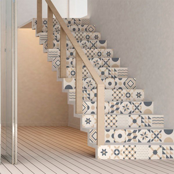 Set di 2 adesivi per scale Stickers Stair Design, 15 x 105 cm - Ambiance