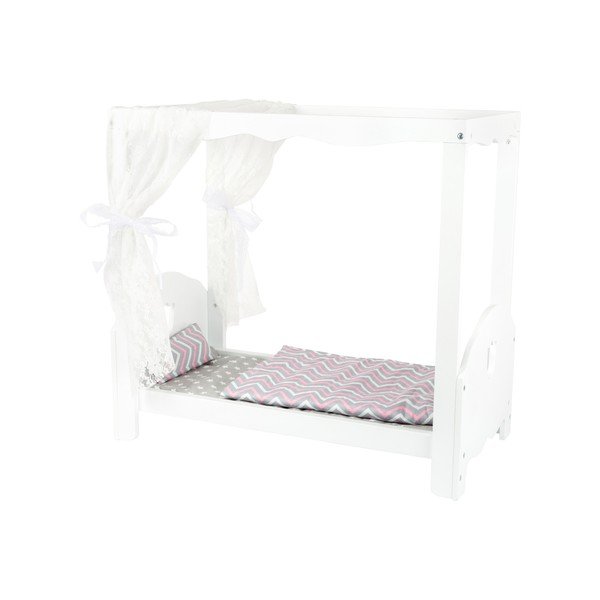 Letto a baldacchino per la casa delle bambole - Legler-image-1