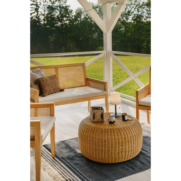 Tappeto da esterno bifacciale blu scuro in plastica riciclata , 120 x 180 cm Civil - Green Decore-image-1