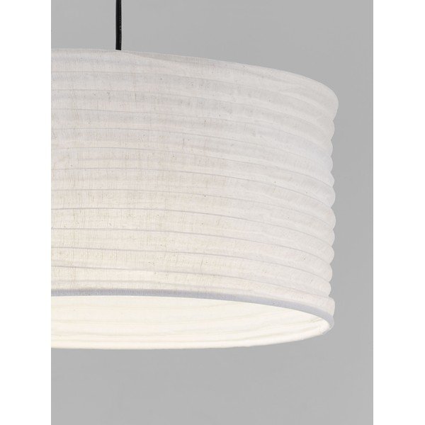 Lampadario bianco in lino ø 38 cm Linnet – Nova Luce-image-4