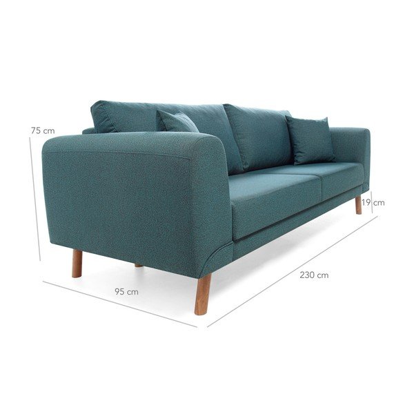 Divano letto turchese Dorothy - Balcab Home-image-1
