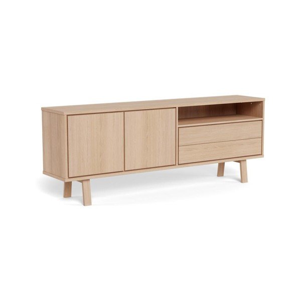 Credenza colore naturale chiaro impiallacciata 200x75x40 cm Lamberth – Actona