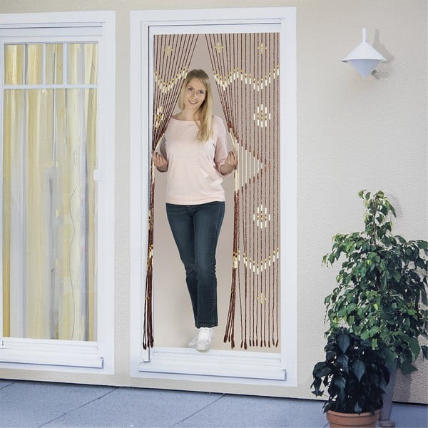 Tenda di colore naturale in bambù per porte 90x200 cm Rhombus – Maximex-image-3