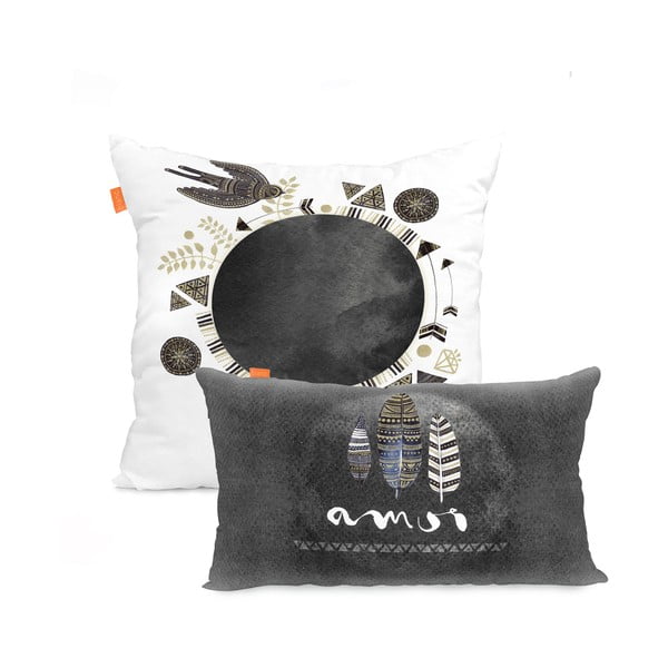 Set di 2 federe Wild Free - Blanc