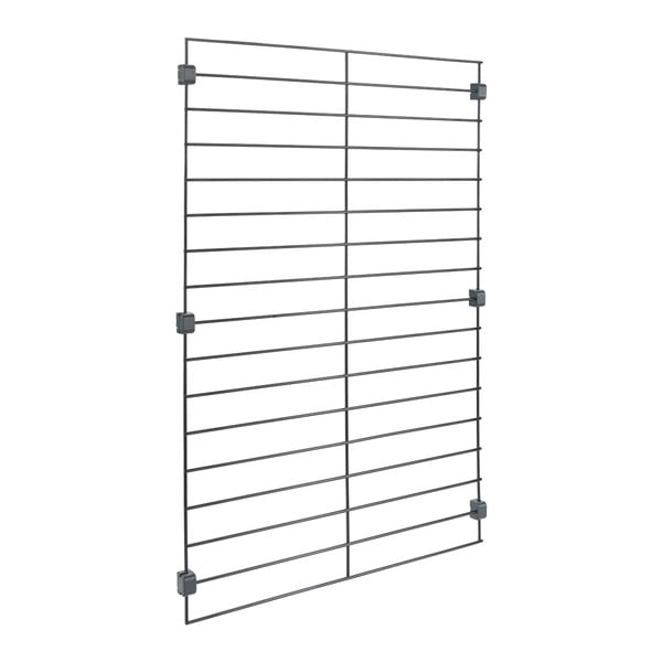 Staffa in metallo nero per scaffalatura modulare Mural - Metaltex-image-2