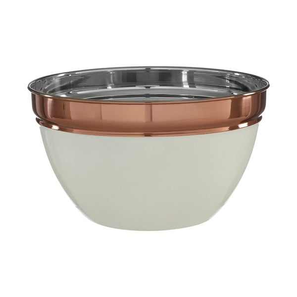 Ciotola in acciaio inox in rame e beige ø 18 cm Prescott - Premier Housewares