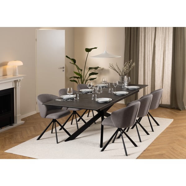 Tavolo da pranzo pieghevole in ceramica 100x240 cm Irwine - Actona-image-2