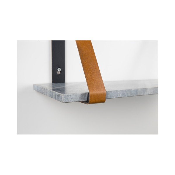 Mensola a muro in marmo grigio Fad - Zuiver-image-1