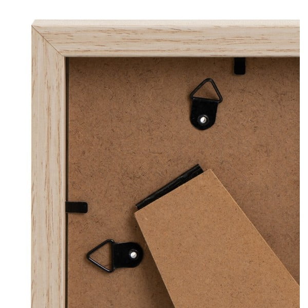 Cornice di colore naturale verticale con sostegno/da appendere 12,5x17,5 cm Sencillo – Casa Selección-image-2
