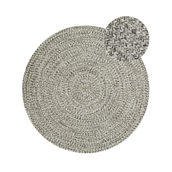 Tappeto rotondo per esterni grigio/beige ø 200 cm - NORTHRUGS