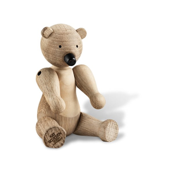 Statuetta in legno massiccio di quercia Bear - Kay Bojesen Denmark