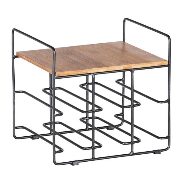 Supporto per 6 bottiglie di vino con ripiano in bambù Loft - Wenko-image-2