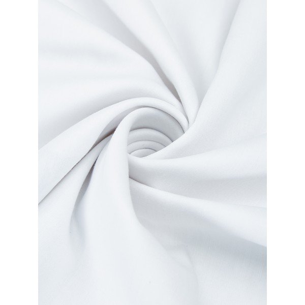 Biancheria da letto singola in cotone sateen bianco e beige , 135 x 200 cm Yuma - Westwing Collection-image-3