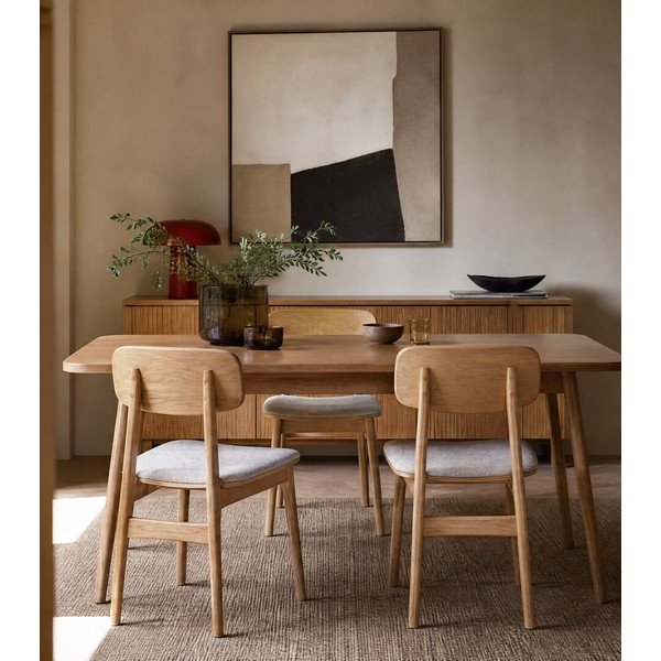 Sedia da pranzo in colore beige-naturale Livo - Unique Furniture-image-3