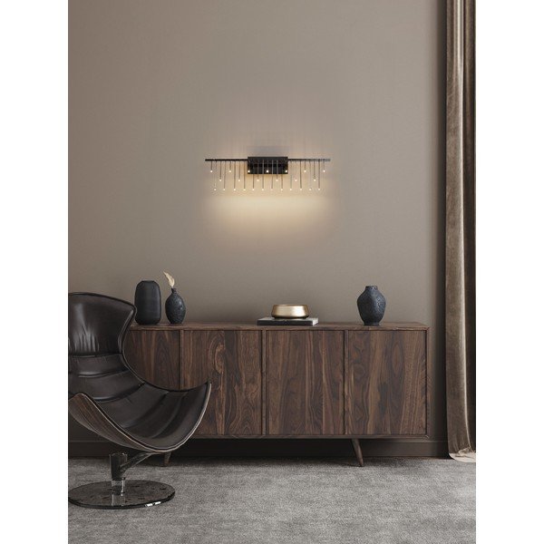 Lampada da parete LED color argento lucido in alluminio con intensità regolabile Stellar – Nova Luce-image-1
