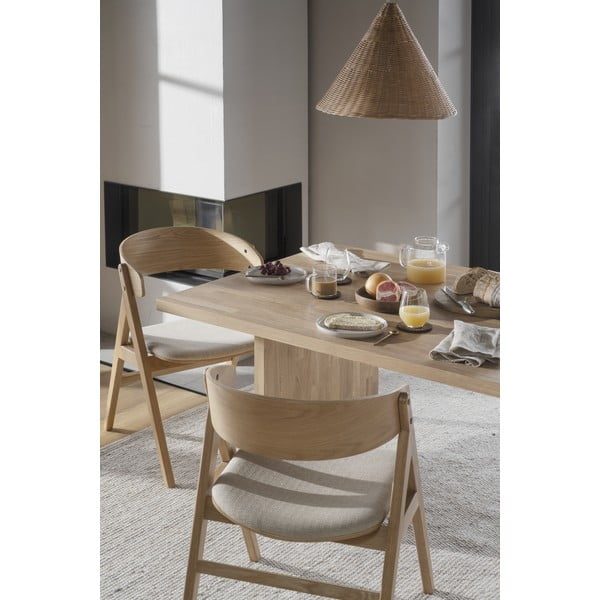 Set di 2 sedie da pranzo in colore naturale Waterton - Rowico-image-1