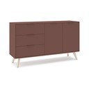 Credenza color terracotta opaca 140x81x40 cm Campus – Marckeric