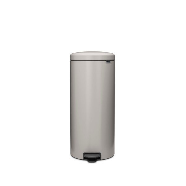 Cestino per la spazzatura grigio chiaro in acciaio con pedale 30 l NewIcon – Brabantia