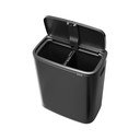 Bidone in acciaio grigio scuro touch per raccolta differenziata 60 l Bo Touch Bin - Brabantia