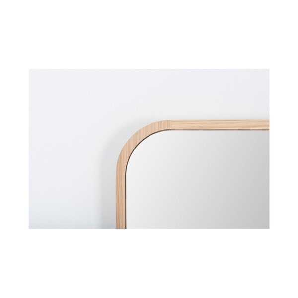 Specchio da parete con cornice in legno massiccio di quercia Ena - Gazzda-image-3