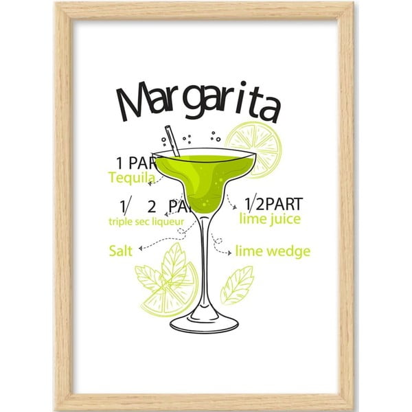 Poster in cornice 40x55 cm Margarita - Wallity