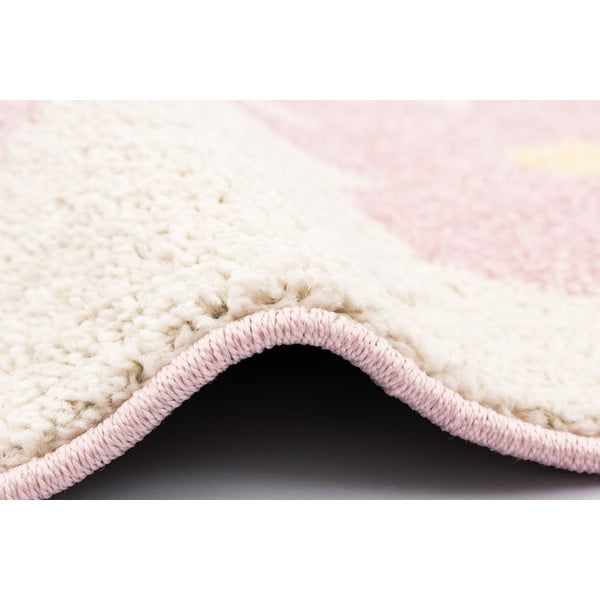 Tappeto per bambini rosa e avorio 80x150 cm Dazzy Rose – FD-image-2
