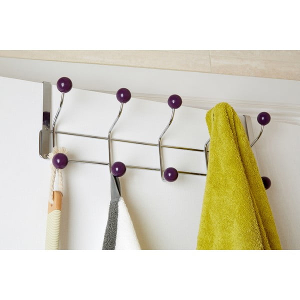 Appendiabiti in metallo bordeaux-argento 41 cm - Premier Housewares-image-1