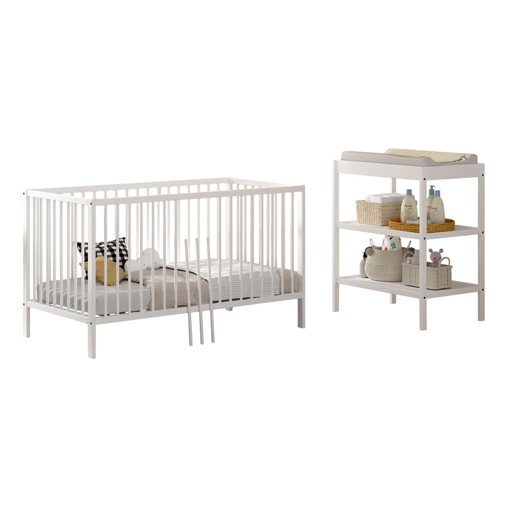 Set di mobili per bambini in faggio massiccio 2 pz Dino – Vipack | Set di mobili per bambini