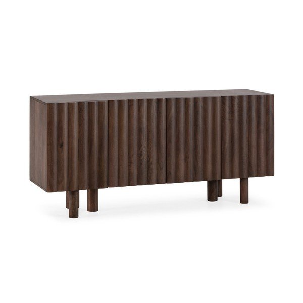 Cassettiera marrone in mango massiccio 160x80x40 cm Tamira – MOME