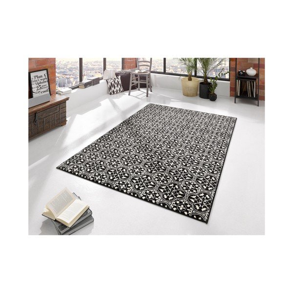 Tappeto nero Gloria Pattern, 200 x 290 cm - Hanse Home-image-1