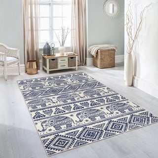 Tappeto blu lavabile 120x180 cm Elephant – Mila Home