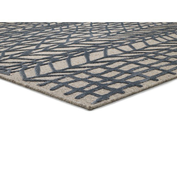 Tappeto blu-beige 230x160 cm Cata - Universal-image-2