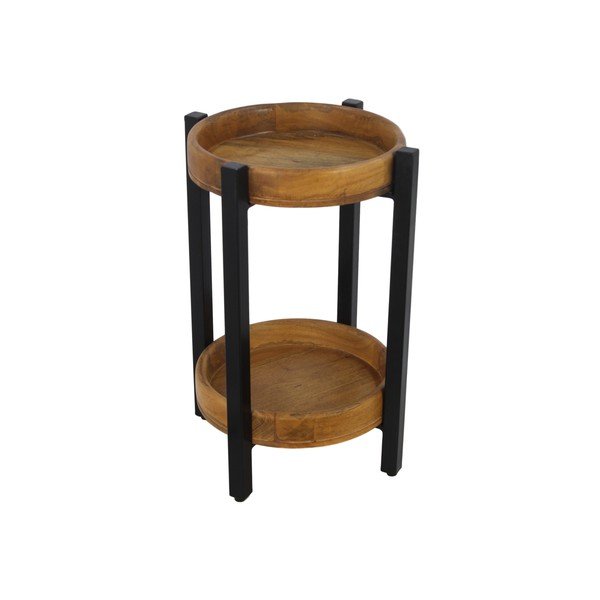 Tavolino in legno di mango grezzo collezione HSM Ediash, Ø 35 cm - HSM collection